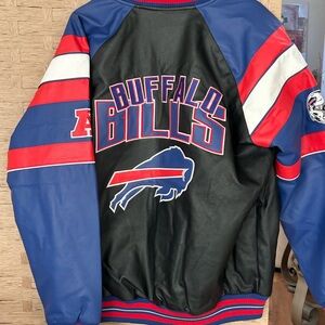 Buffalo Bills Men's Varsity Jacket - Black, Blue, Red